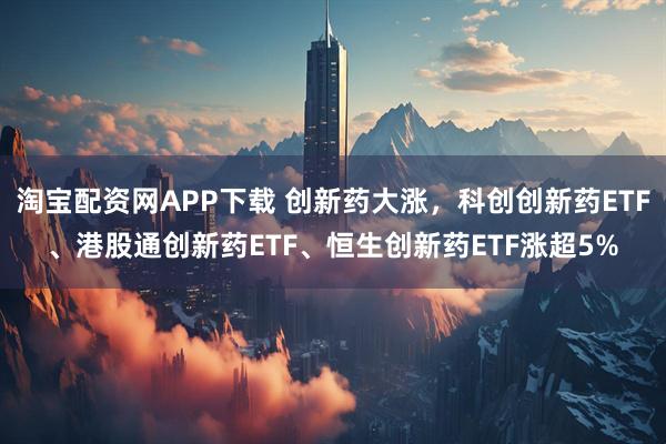 淘宝配资网APP下载 创新药大涨，科创创新药ETF、港股通创新药ETF、恒生创新药ETF涨超5%