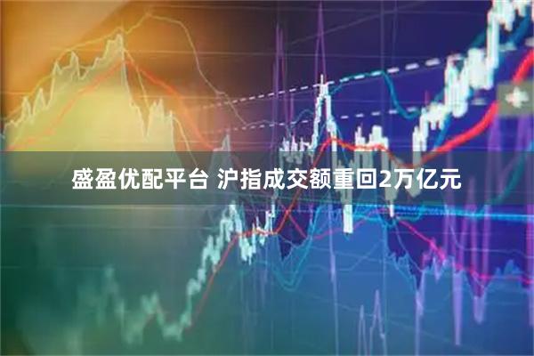 盛盈优配平台 沪指成交额重回2万亿元